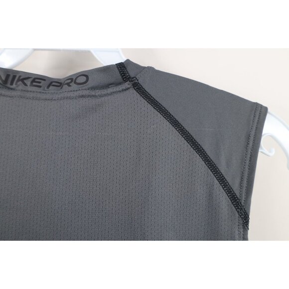 Nike Pro Mens L Slim Fit Big Swoosh Logo Compression Sleeveless Training T-Shirt - Picture 11 of 15